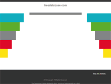 Tablet Screenshot of freedatabase.com